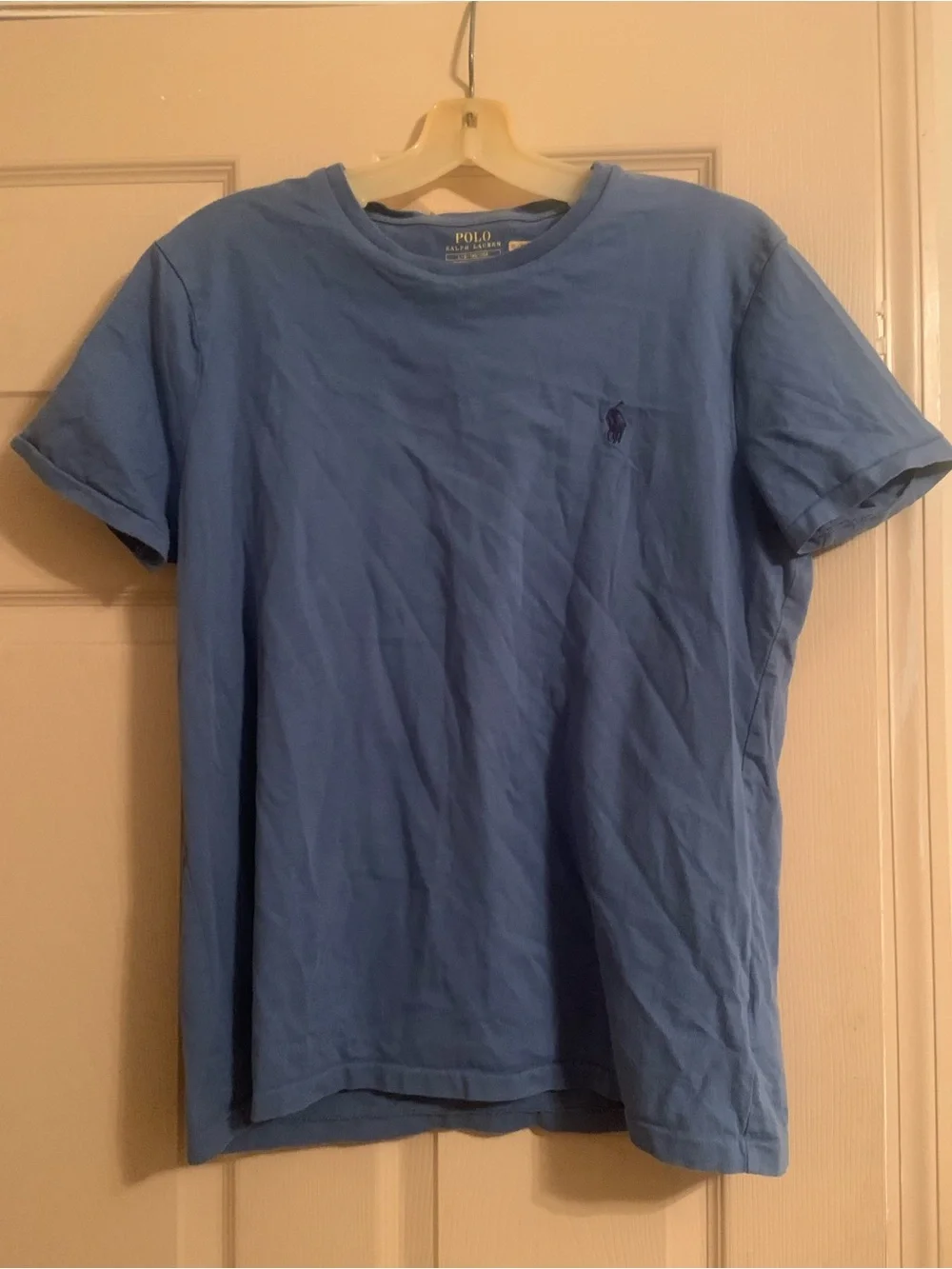 Polo by Ralph Lauren Men's Slate Blue Crewneck Cotton Tee